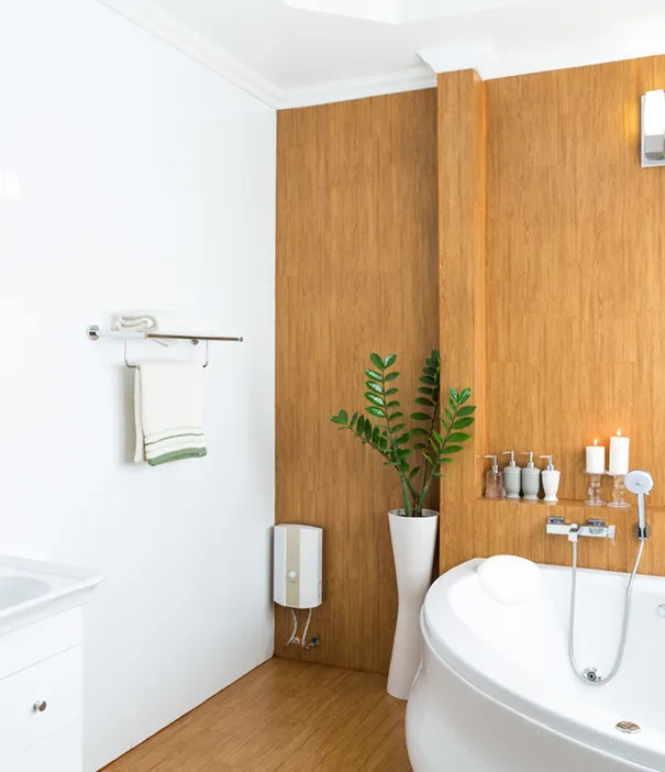 Travaux de plomberie et carrelage dans une salle de bain